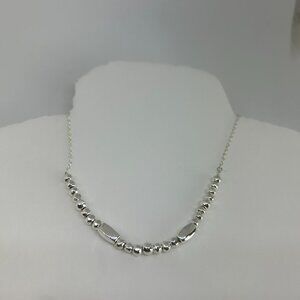 Gorjana Laguna Adjustable Slide Bead  Necklace 18k Silver Plated NWOT